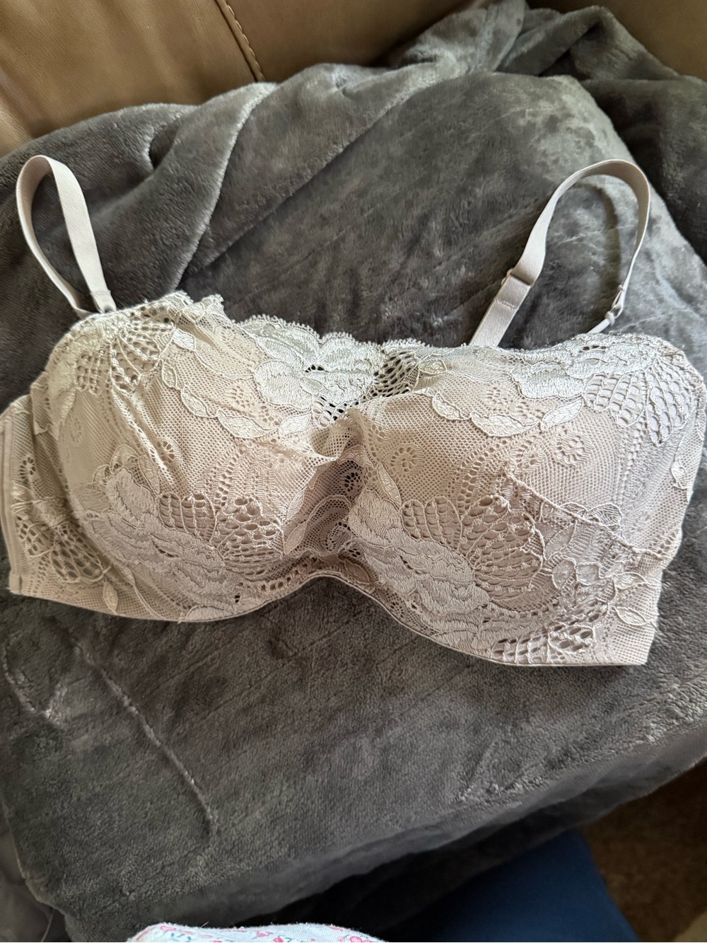 Natori Lace Longline Bra - Light Beige